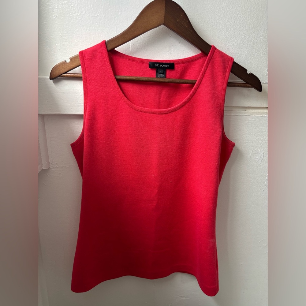 St. John Wool Blend Luxury Tank Top